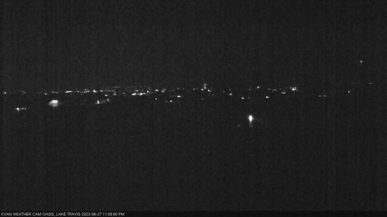 Lake Travis webcam, June 27, 2023 11:00 PM CT