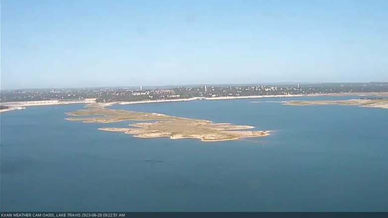 Lake Travis webcam, June 28, 2023 9:25 AM CT