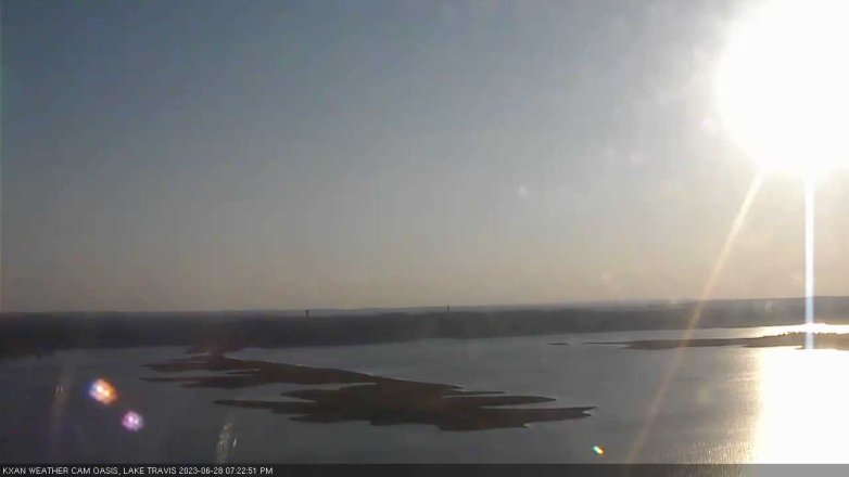 Lake Travis webcam, June 28, 2023 7:25 PM CT