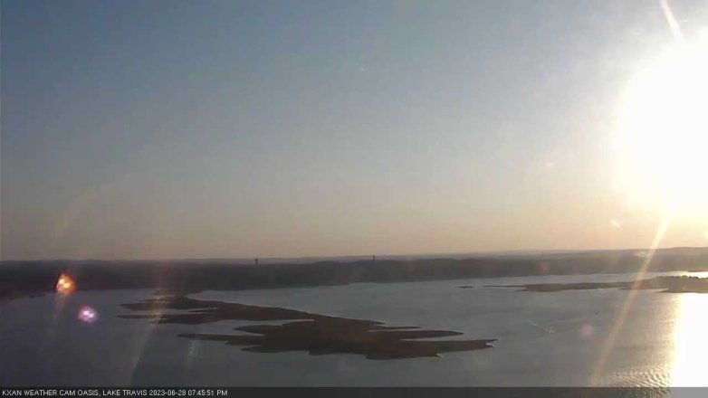 Lake Travis webcam, June 28, 2023 7:45 PM CT