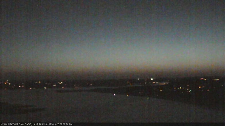 Lake Travis webcam, June 28, 2023 9:25 PM CT