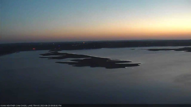 Lake Travis webcam, June 29, 2023 9:00 PM CT