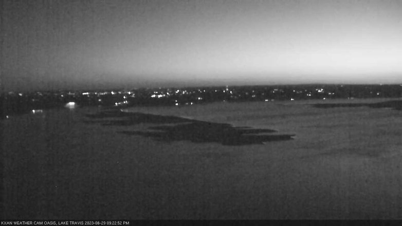 Lake Travis webcam, June 29, 2023 9:25 PM CT