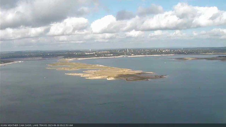 Lake Travis webcam, June 30, 2023 9:25 AM CT