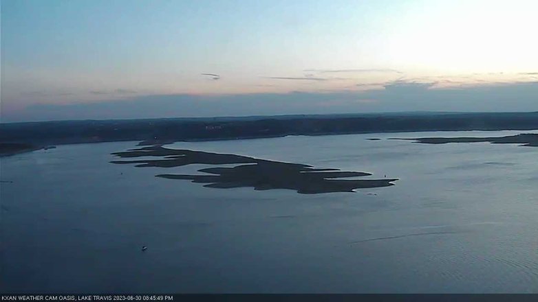 Lake Travis webcam, June 30, 2023 8:45 PM CT