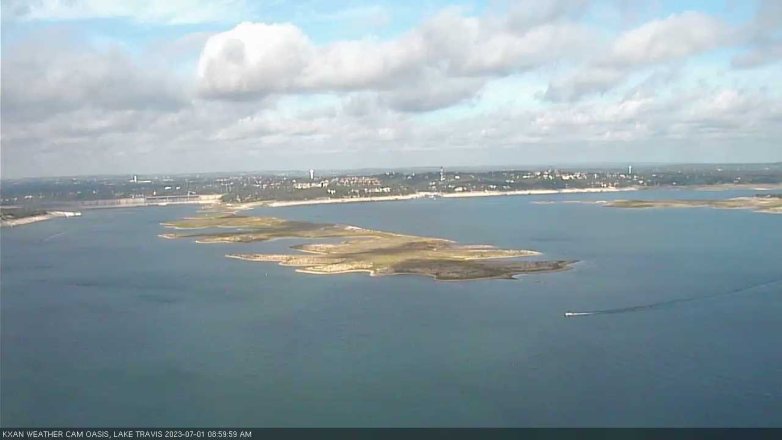 Lake Travis webcam, July 1, 2023 9:00 AM CT