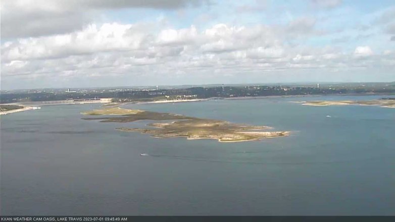 Lake Travis webcam, July 1, 2023 9:45 AM CT