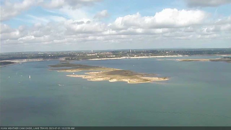 Lake Travis webcam, July 1, 2023 10:25 AM CT
