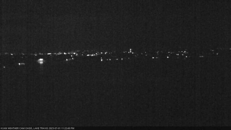 Lake Travis webcam, July 1, 2023 11:25 PM CT