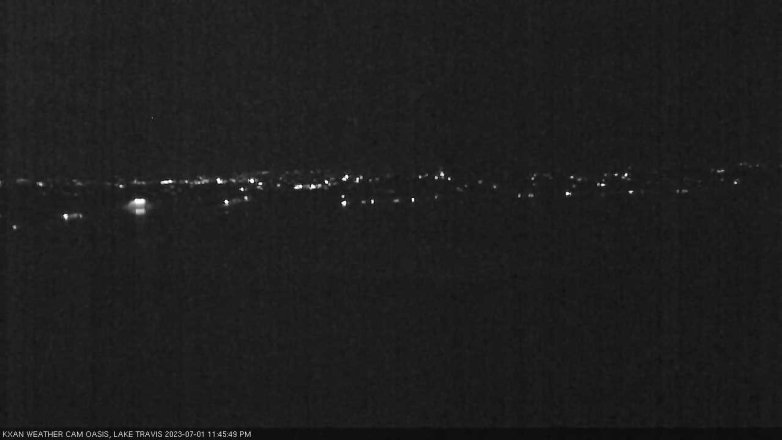 Lake Travis webcam, July 1, 2023 11:45 PM CT