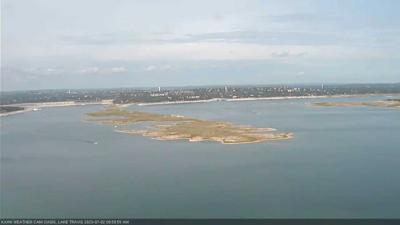 Lake Travis webcam, July 2, 2023 10:00 AM CT