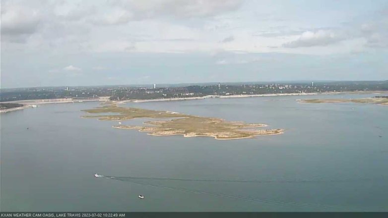 Lake Travis webcam, July 2, 2023 10:25 AM CT