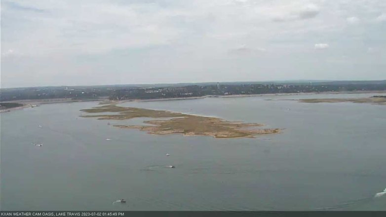 Lake Travis webcam, July 2, 2023 1:45 PM CT