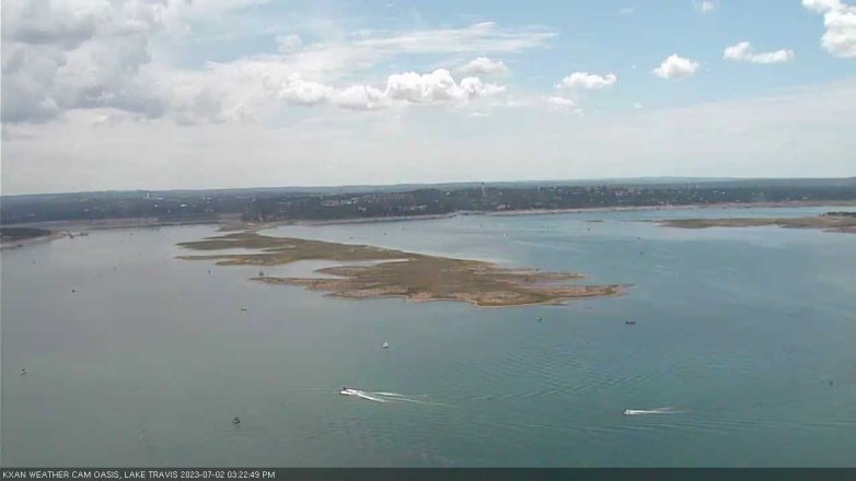 Lake Travis webcam, July 2, 2023 3:25 PM CT