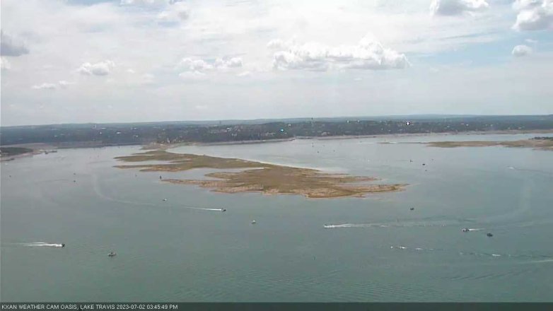 Lake Travis webcam, July 2, 2023 3:45 PM CT