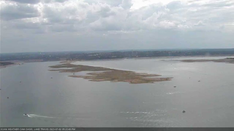 Lake Travis webcam, July 2, 2023 5:25 PM CT