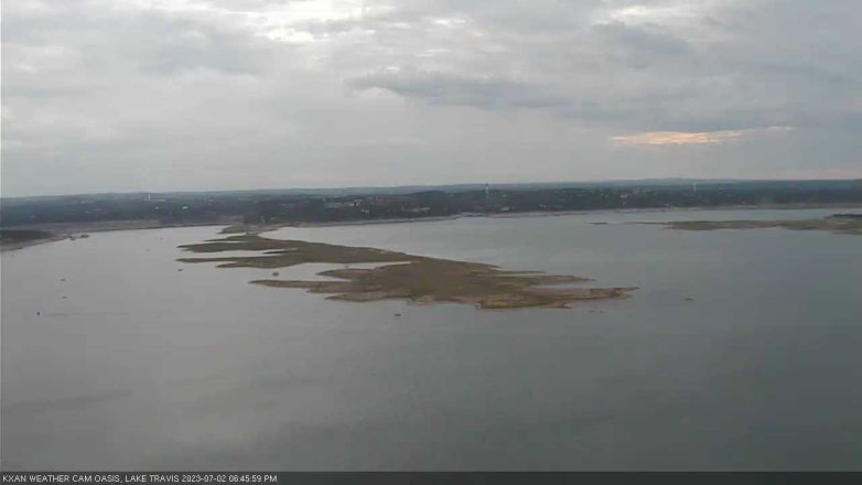 Lake Travis webcam, July 2, 2023 6:45 PM CT