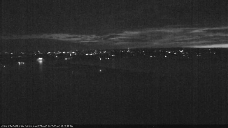 Lake Travis webcam, July 2, 2023 9:25 PM CT