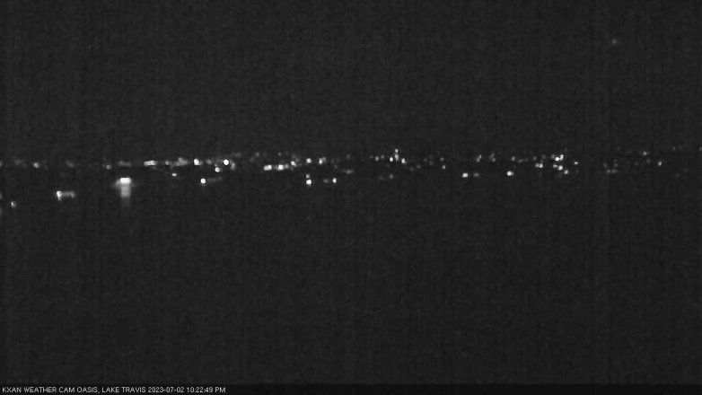 Lake Travis webcam, July 2, 2023 10:25 PM CT