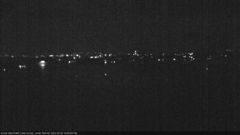 Lake Travis webcam, July 2, 2023 11:00 PM CT
