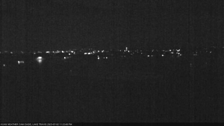 Lake Travis webcam, July 2, 2023 11:25 PM CT