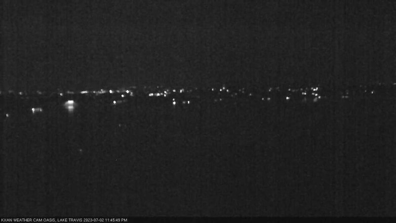 Lake Travis webcam, July 2, 2023 11:45 PM CT