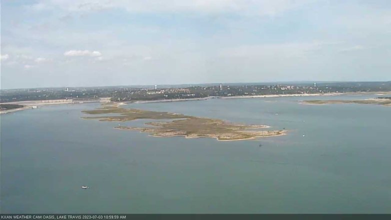 Lake Travis webcam, July 3, 2023 11:00 AM CT