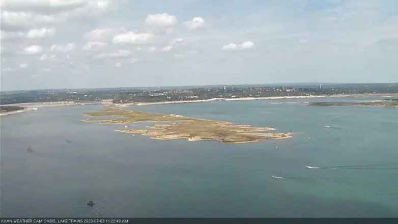 Lake Travis webcam, July 3, 2023 11:25 AM CT