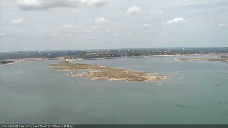 Lake Travis webcam, July 3, 2023 12:00 PM CT