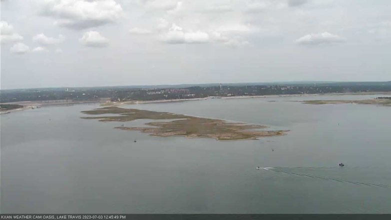 Lake Travis webcam, July 3, 2023 12:45 PM CT