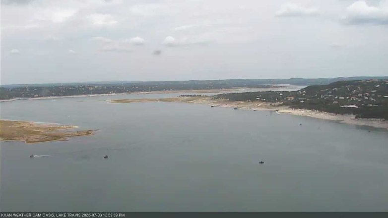 Lake Travis webcam, July 3, 2023 1:00 PM CT