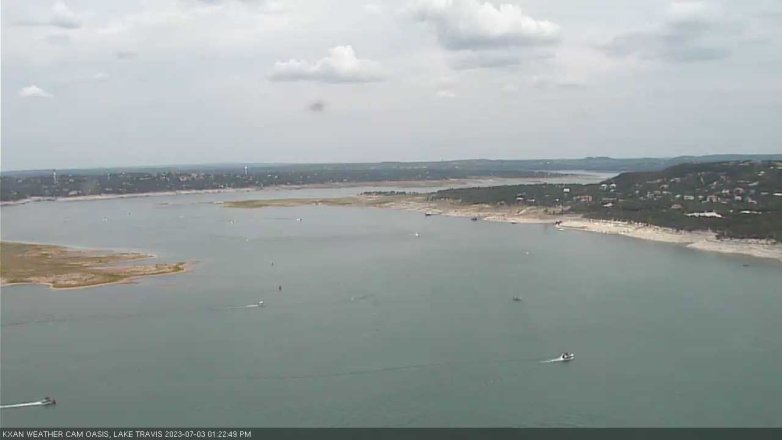Lake Travis webcam, July 3, 2023 1:25 PM CT