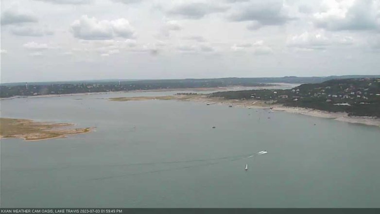 Lake Travis webcam, July 3, 2023 2:00 PM CT