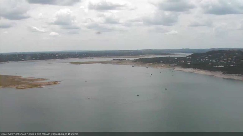 Lake Travis webcam, July 3, 2023 2:45 PM CT