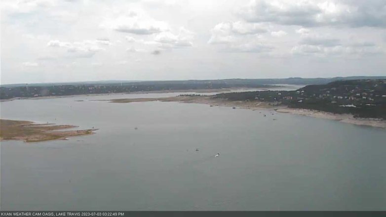 Lake Travis webcam, July 3, 2023 3:25 PM CT