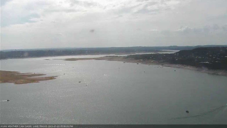 Lake Travis webcam, July 3, 2023 5:00 PM CT