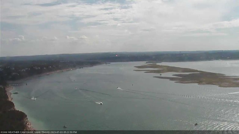 Lake Travis webcam, July 3, 2023 5:25 PM CT