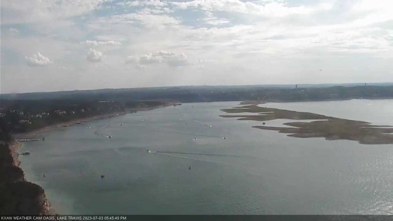 Lake Travis webcam, July 3, 2023 5:45 PM CT