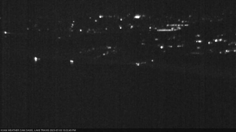 Lake Travis webcam, July 3, 2023 10:25 PM CT