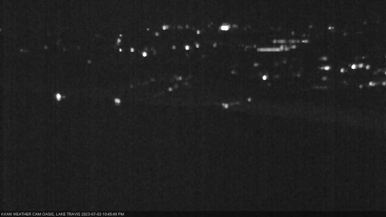 Lake Travis webcam, July 3, 2023 10:45 PM CT