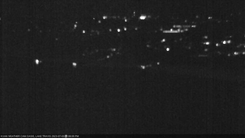 Lake Travis webcam, July 3, 2023 11:00 PM CT