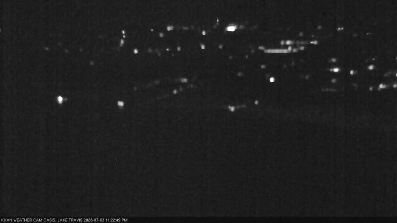 Lake Travis webcam, July 3, 2023 11:25 PM CT