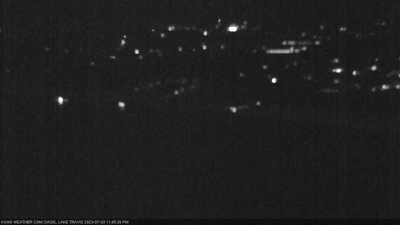 Lake Travis webcam, July 3, 2023 11:45 PM CT