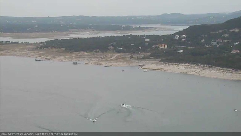 Lake Travis webcam, July 4, 2023 11:00 AM CT