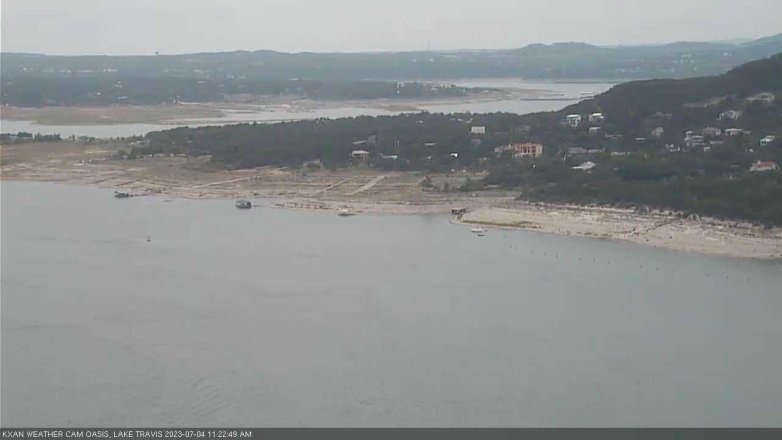Lake Travis webcam, July 4, 2023 11:25 AM CT