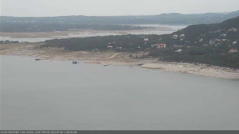 Lake Travis webcam, July 4, 2023 11:45 AM CT