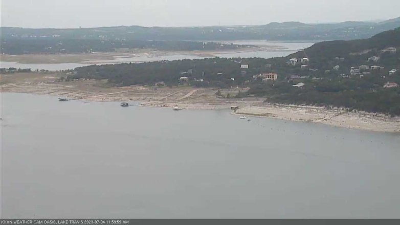 Lake Travis webcam, July 4, 2023 12:00 PM CT