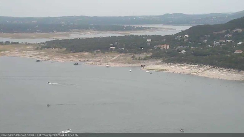 Lake Travis webcam, July 4, 2023 12:25 PM CT