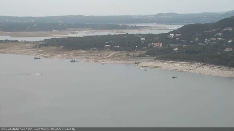 Lake Travis webcam, July 4, 2023 12:45 PM CT