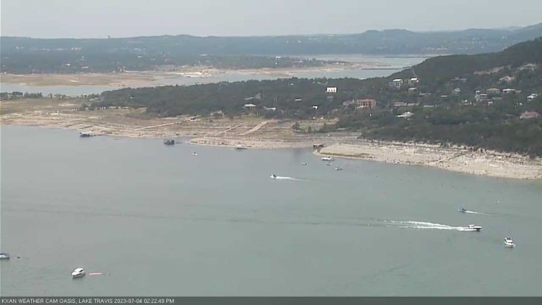 Lake Travis webcam, July 4, 2023 2:25 PM CT